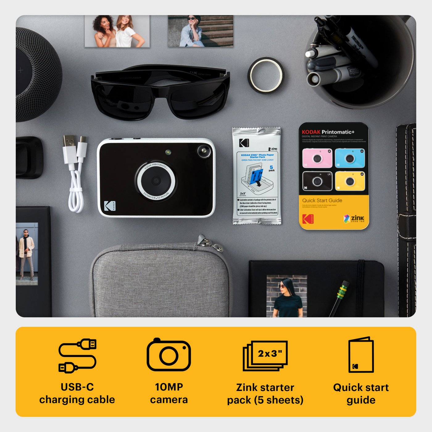 Kodak Instantkamera med blekkfri utskrift