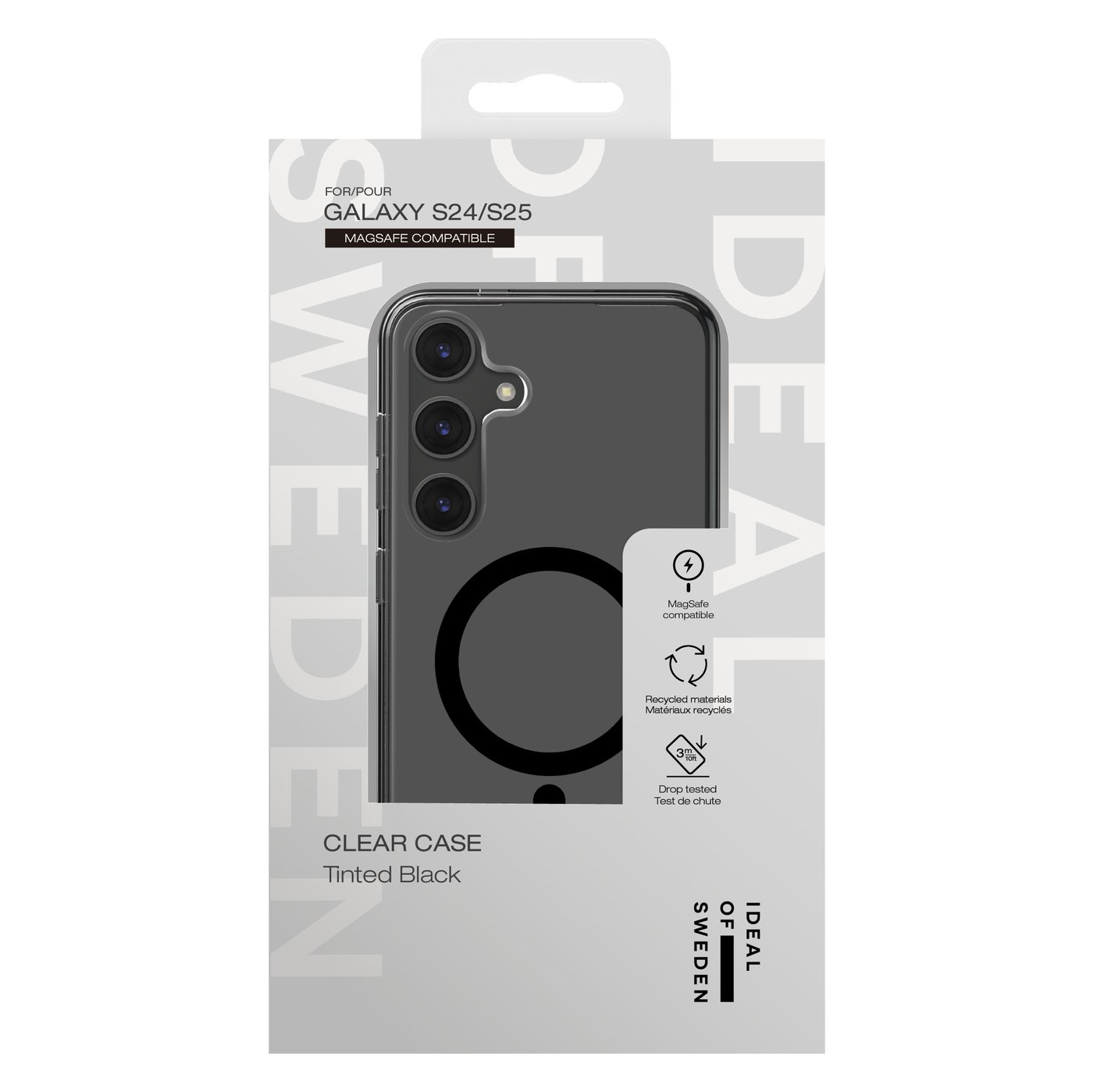 IDEAL OF SWEDEN Clear MagSafe Case – mobilskal till Galaxy S24/S25 Tinted Black