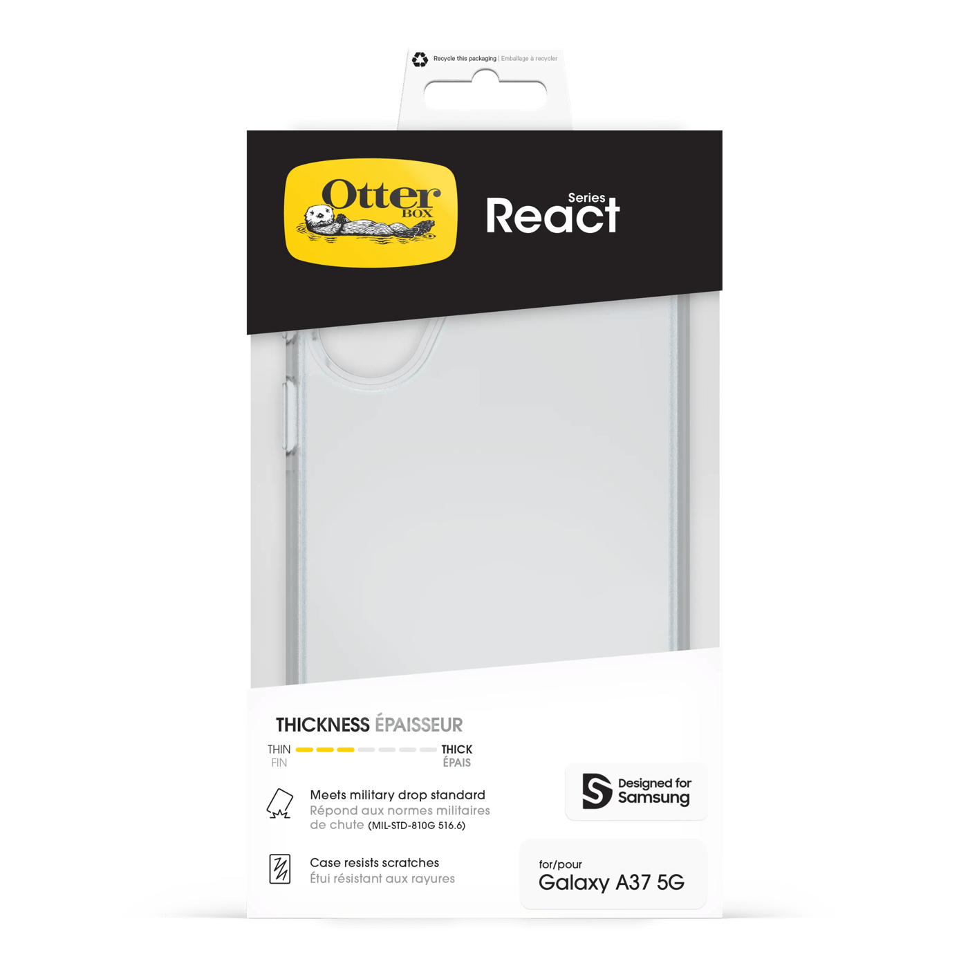 Otterbox React Fodral för Galaxy A37 5G Clear