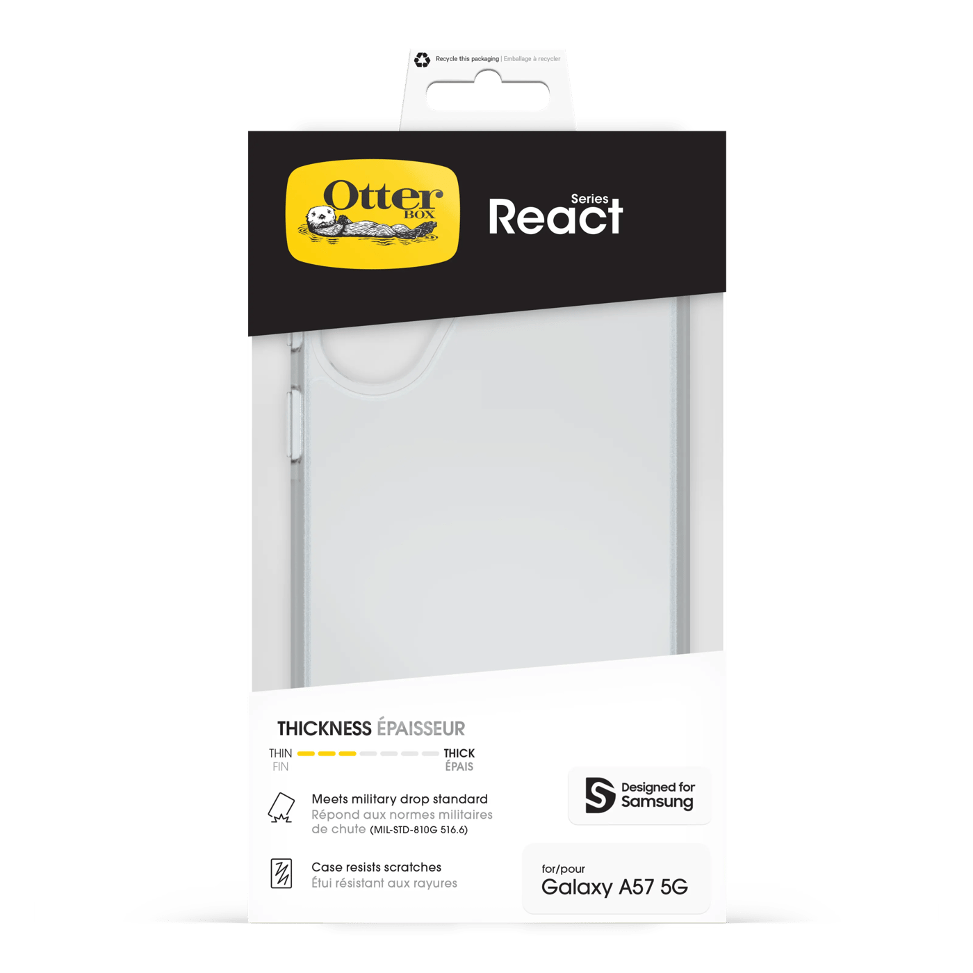 Otterbox React Fodral för Galaxy A57 5G Clear