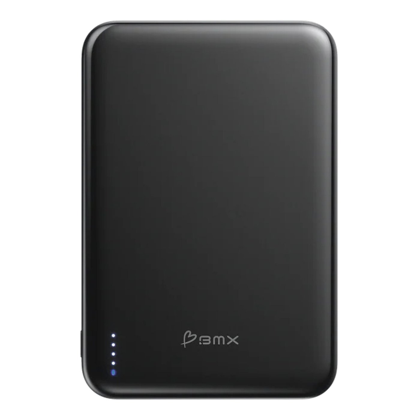 BMX Ultratunn magnetisk Qi2-powerbank 5000 mAh, semi-solid-state i titanhölje