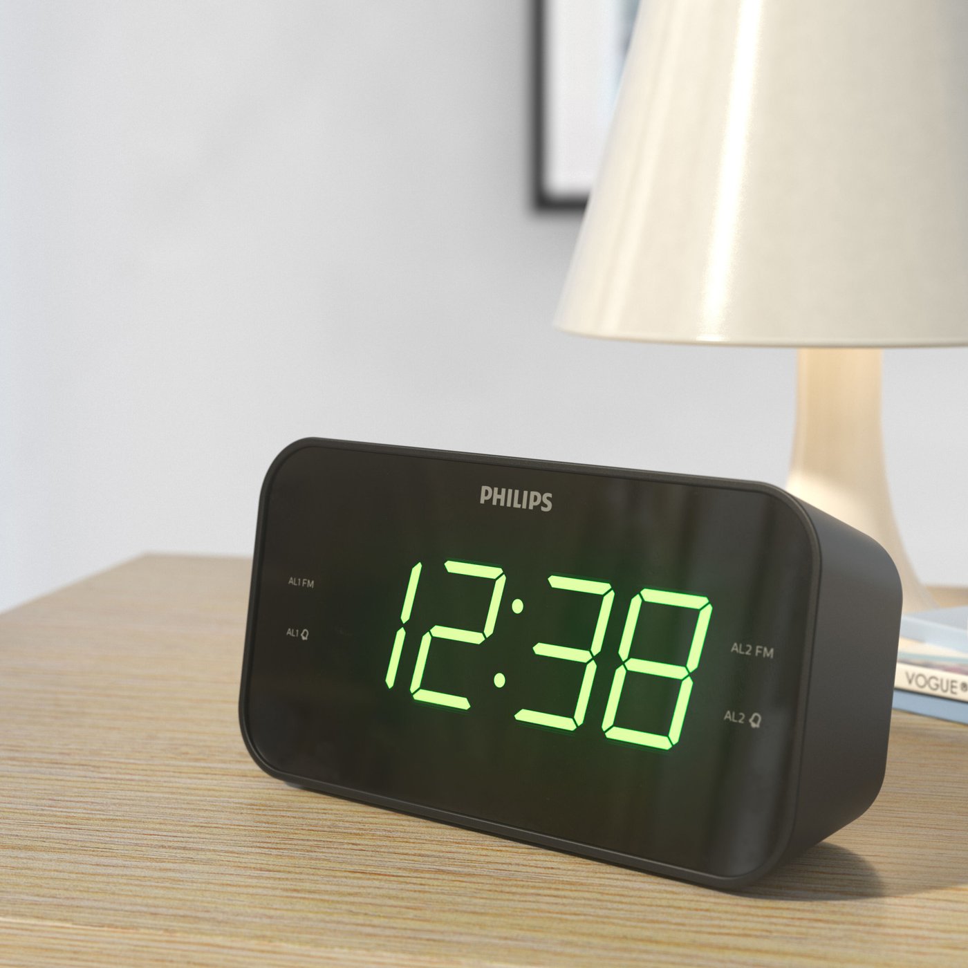Philips TAR3306 klockradio med stora siffror