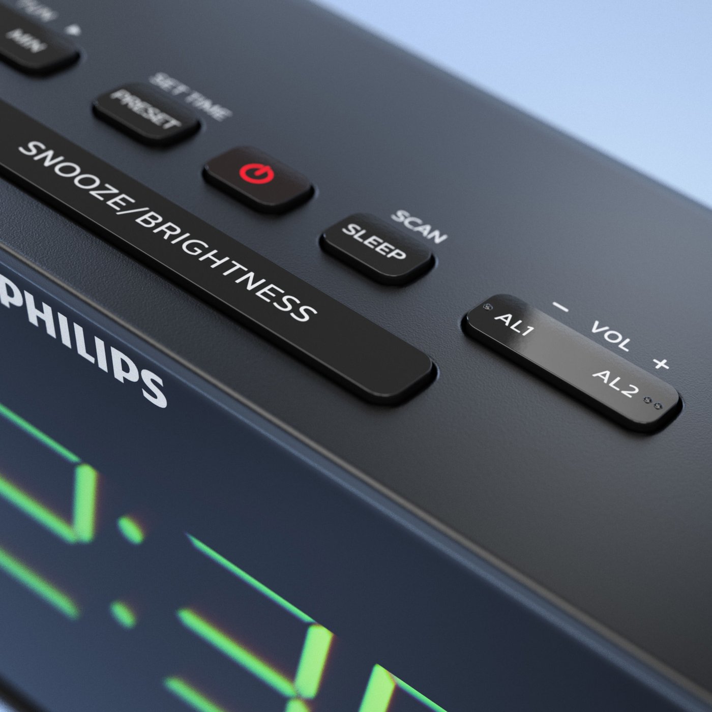 Philips TAR3306 klockradio med stora siffror