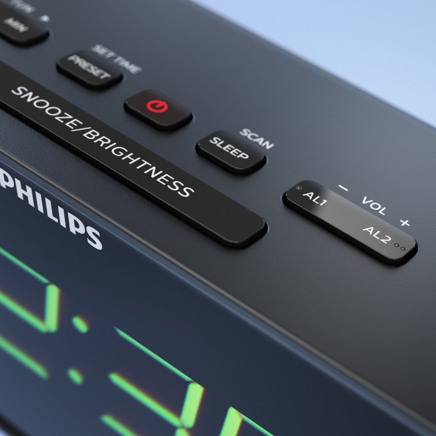 Philips TAR3306 klockradio med stora siffror