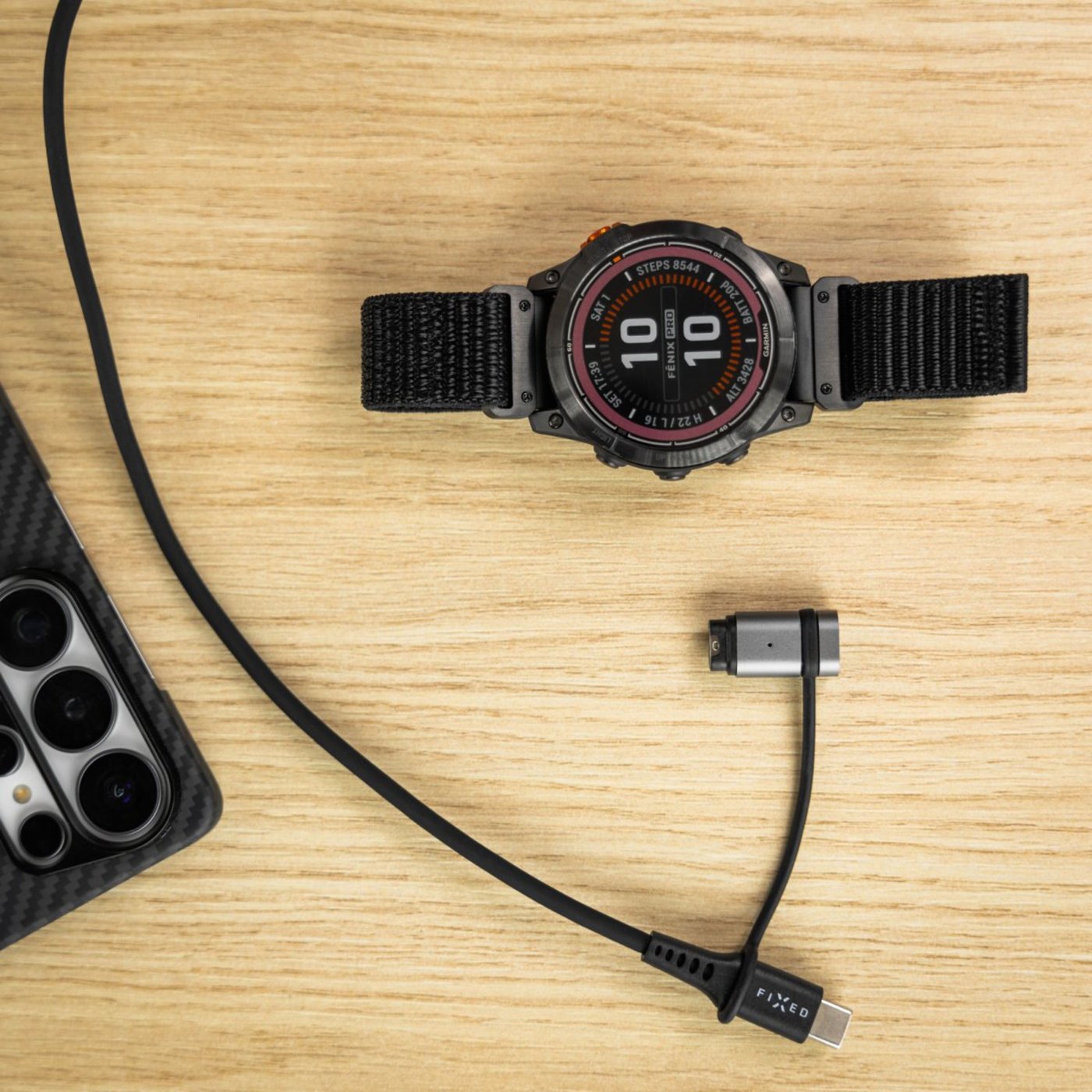 Fixed USB-C-laddadapter för Garmin-enheter