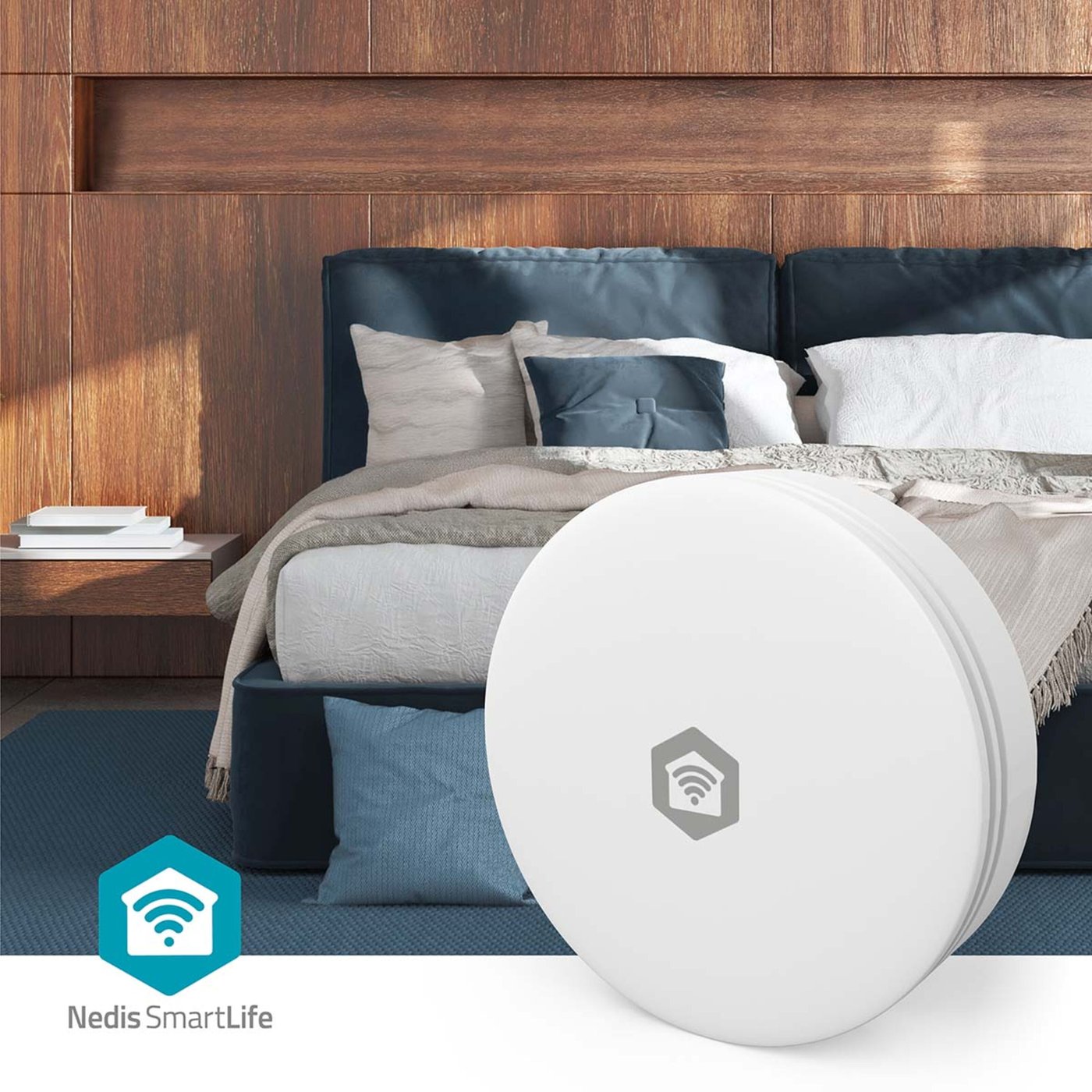 Nedis SmartLife luftkvalitetsmätare med CO₂-sensor och wifi