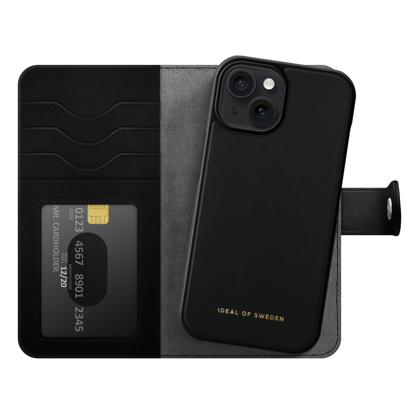 IDEAL OF SWEDEN Magnet Wallet+ för iPhone 15 Svart