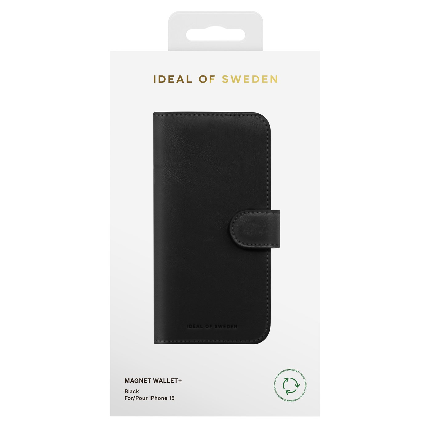 IDEAL OF SWEDEN Magnet Wallet+ för iPhone 15 Svart