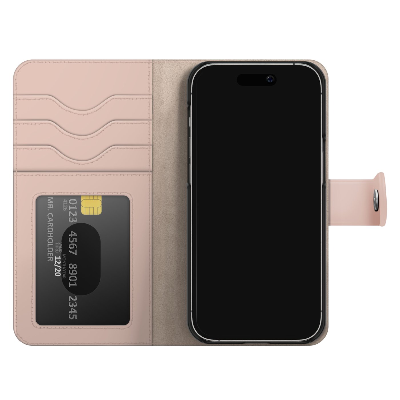IDEAL OF SWEDEN Magnet Wallet+ för iPhone 15 Pro Max Rosa