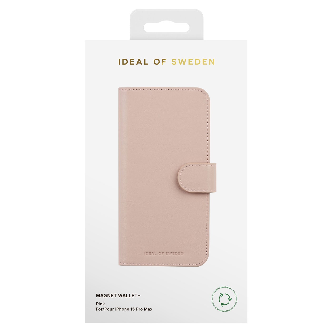 IDEAL OF SWEDEN Magnet Wallet+ för iPhone 15 Pro Max Rosa