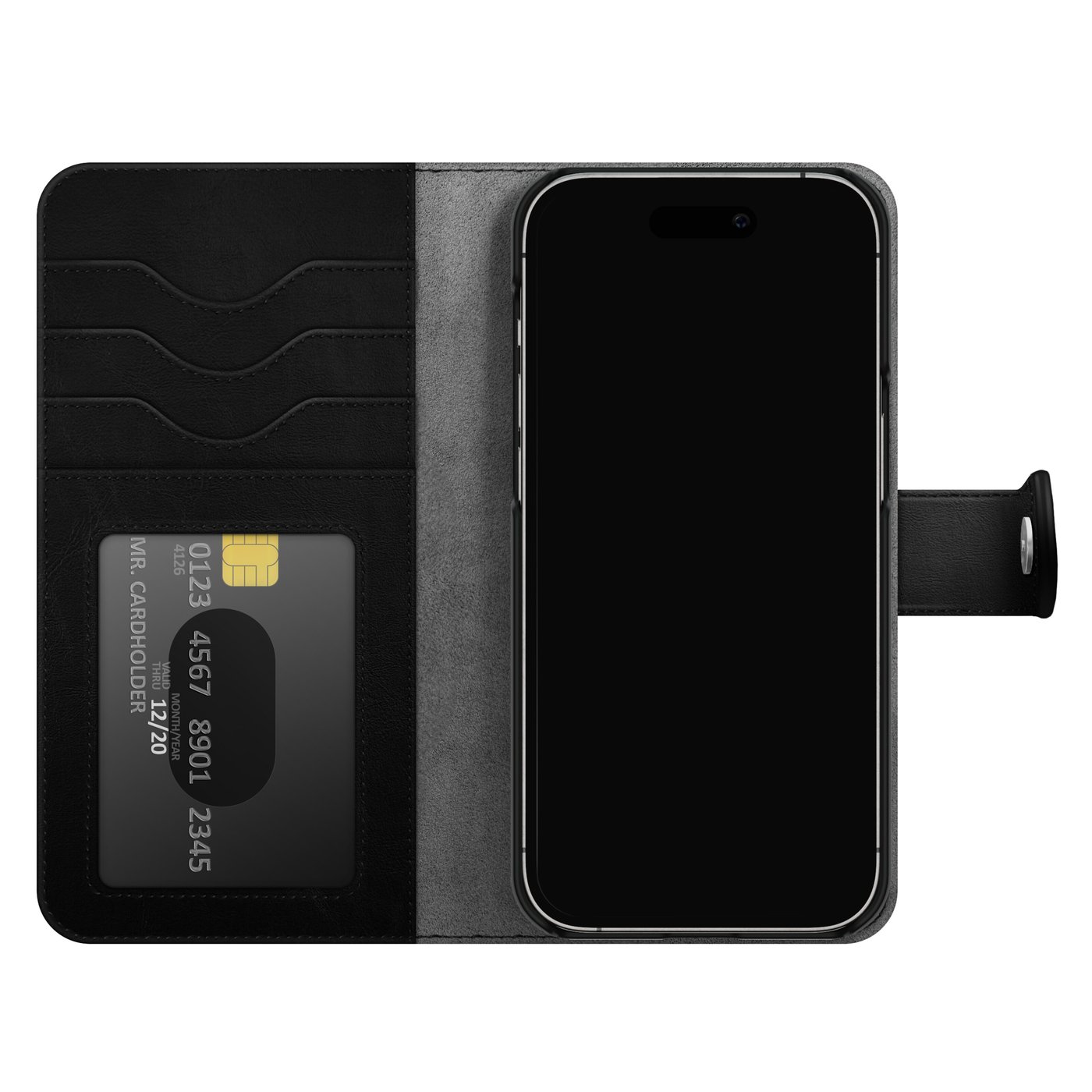 IDEAL OF SWEDEN Magnet Wallet+ för iPhone 15 Pro Max Svart