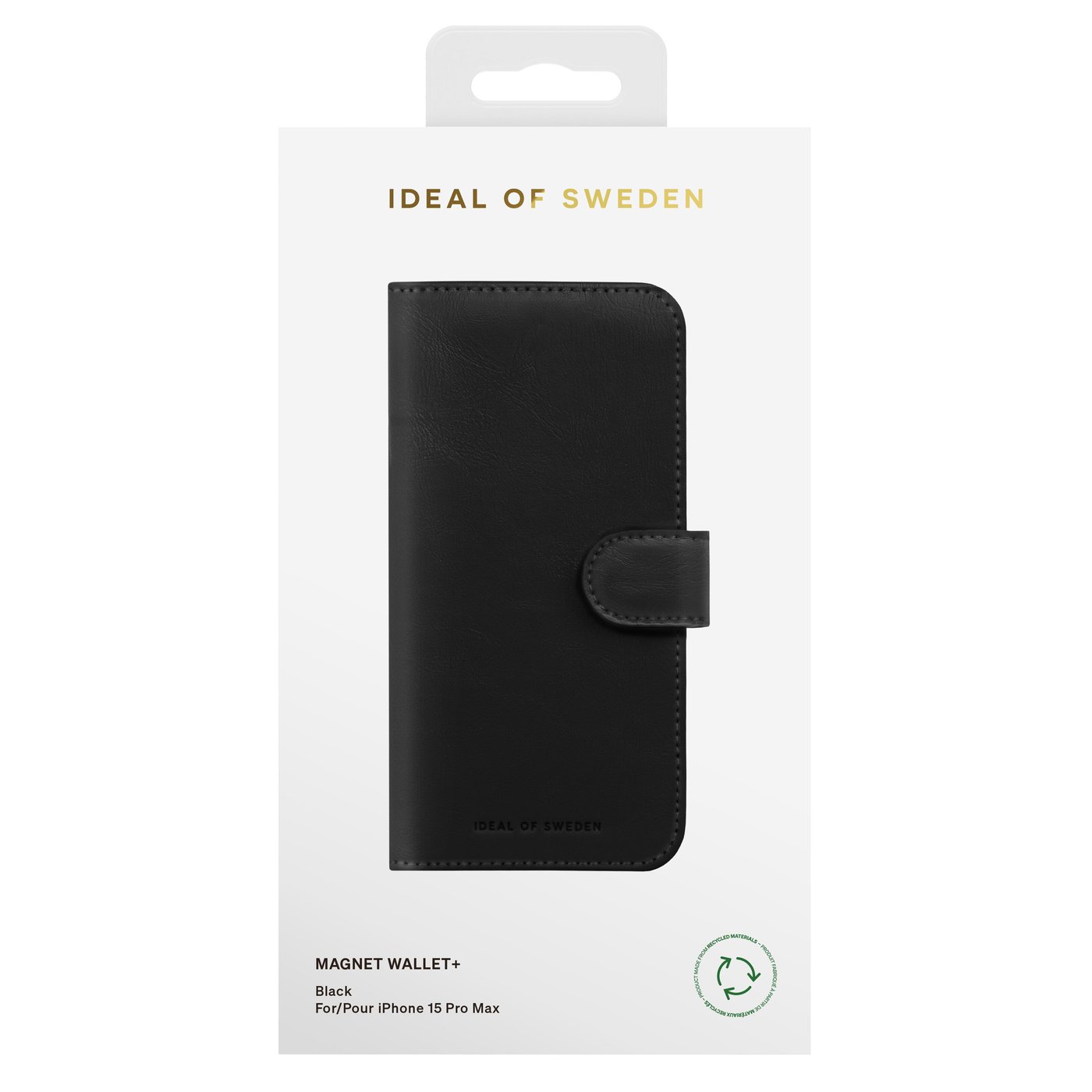 IDEAL OF SWEDEN Magnet Wallet+ för iPhone 15 Pro Max Svart