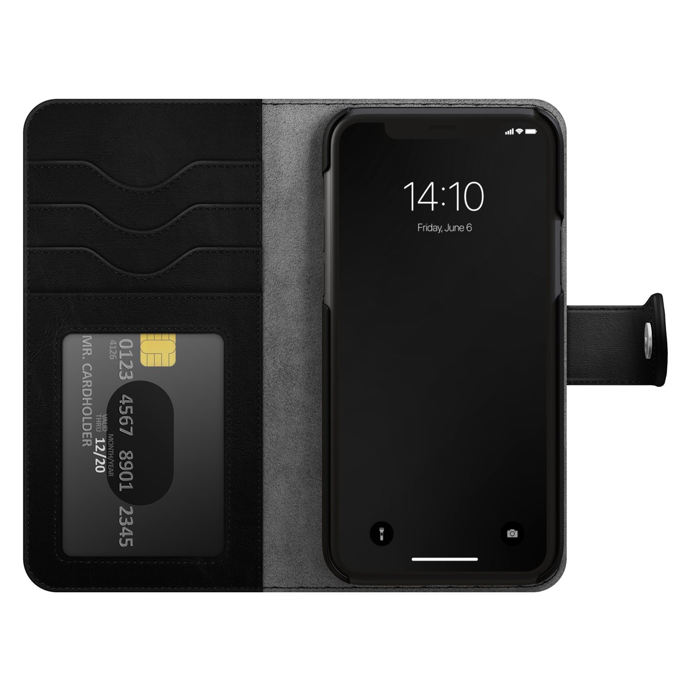 IDEAL OF SWEDEN Magnetisk mobilplånbok för iPhone Xr och 11 Svart