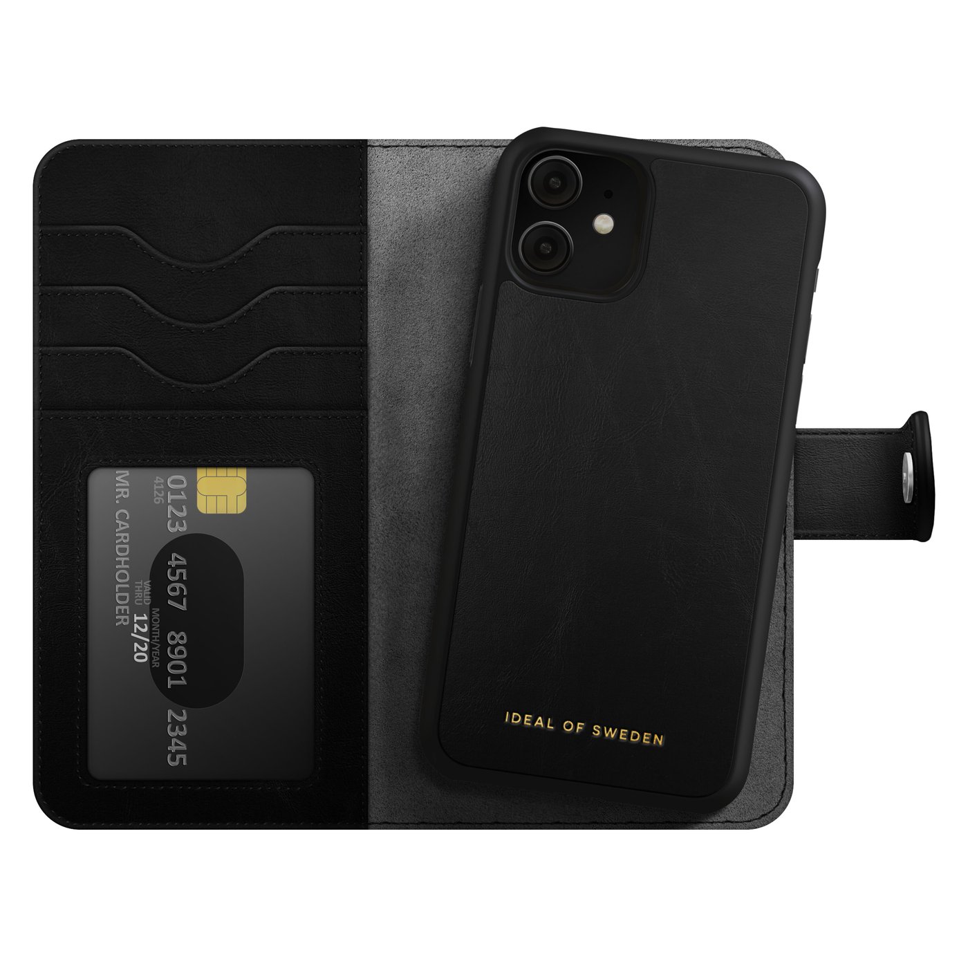 IDEAL OF SWEDEN Magnetisk mobilplånbok för iPhone Xr och 11 Svart