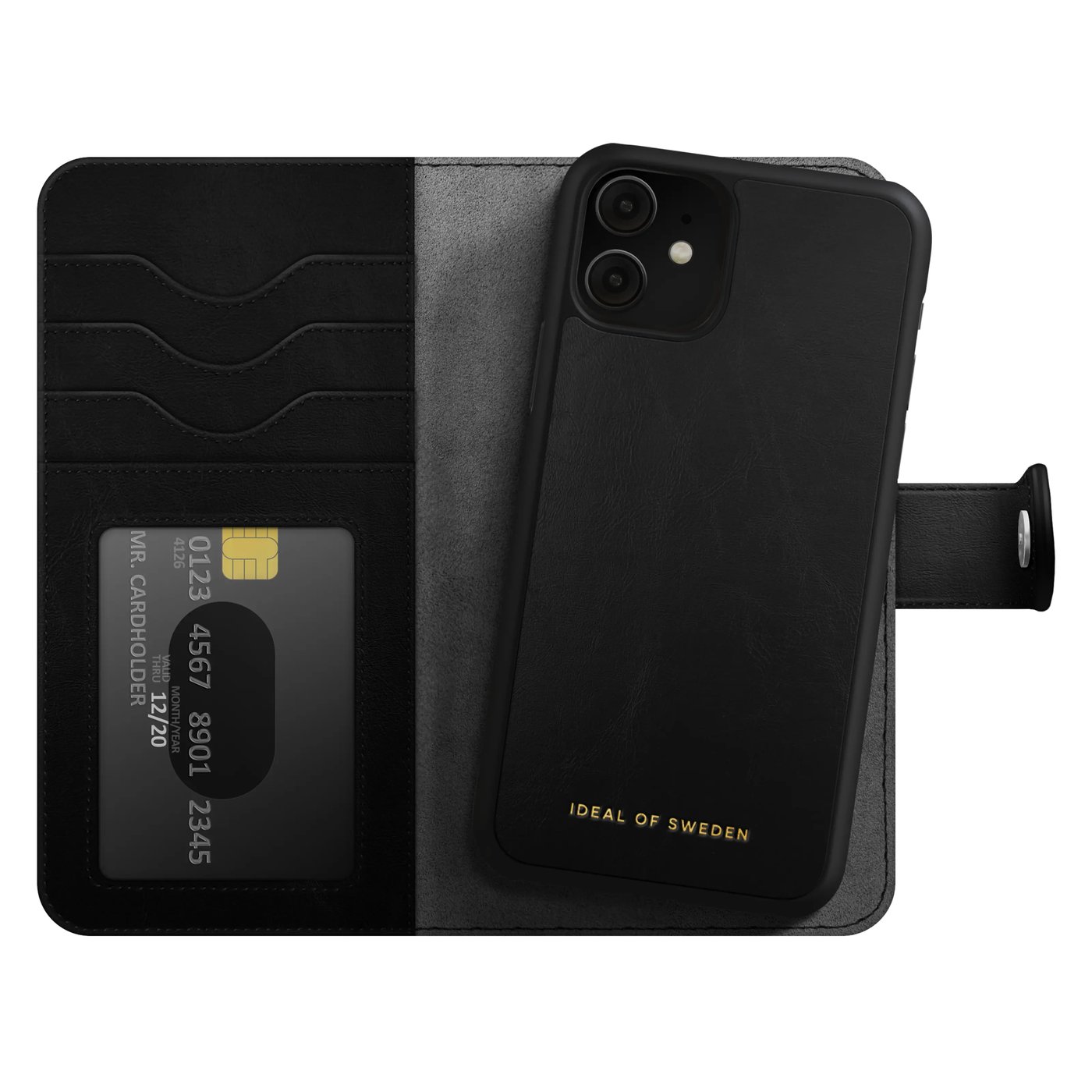 IDEAL OF SWEDEN Magnetisk mobilplånbok för iPhone Xr och 11 Svart
