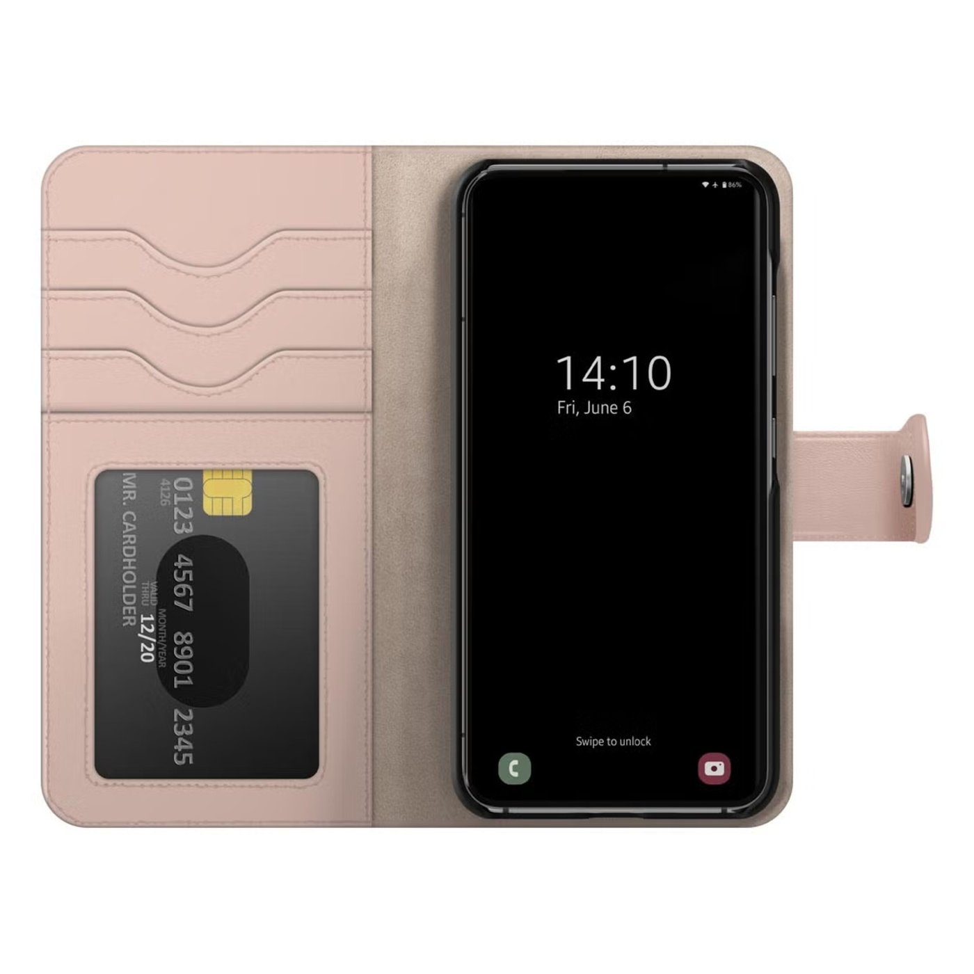 IDEAL OF SWEDEN Magnet Wallet+ - plånboksfodral till Galaxy S25 Pink
