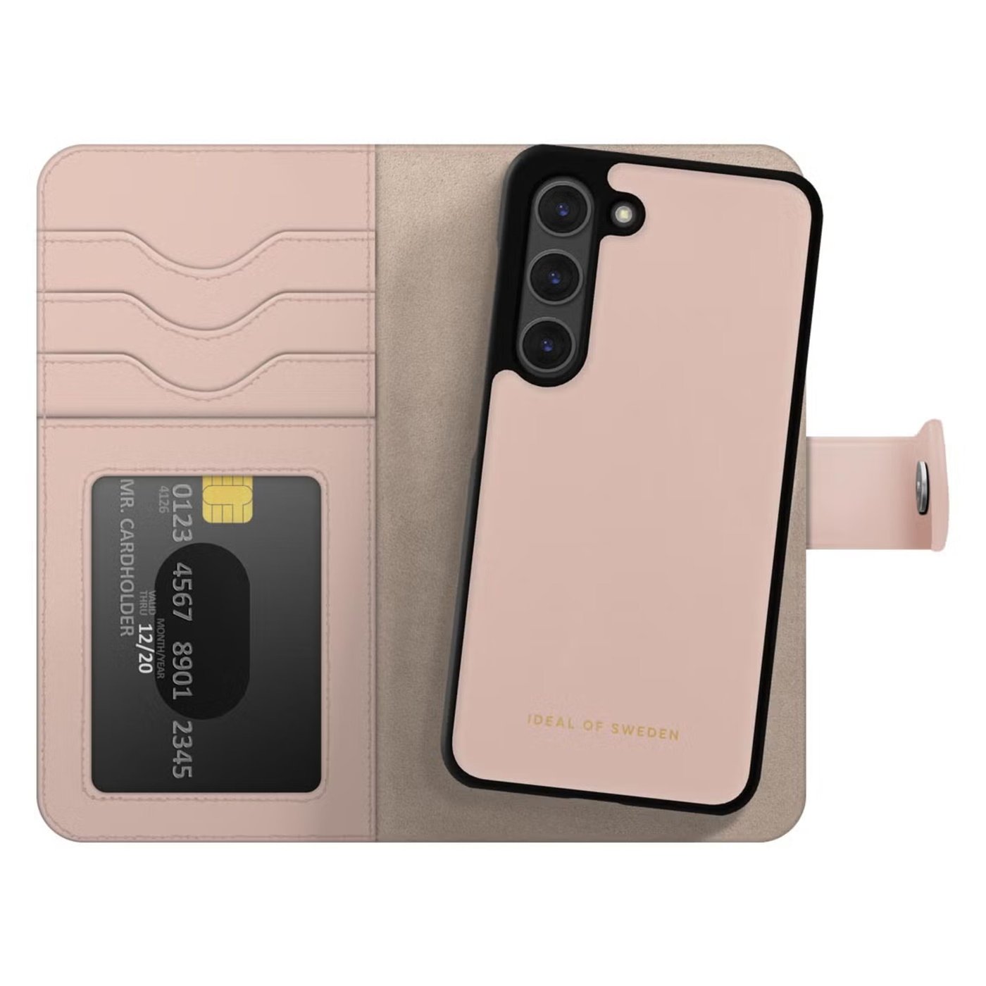 IDEAL OF SWEDEN Magnet Wallet+ - plånboksfodral till Galaxy S25 Pink
