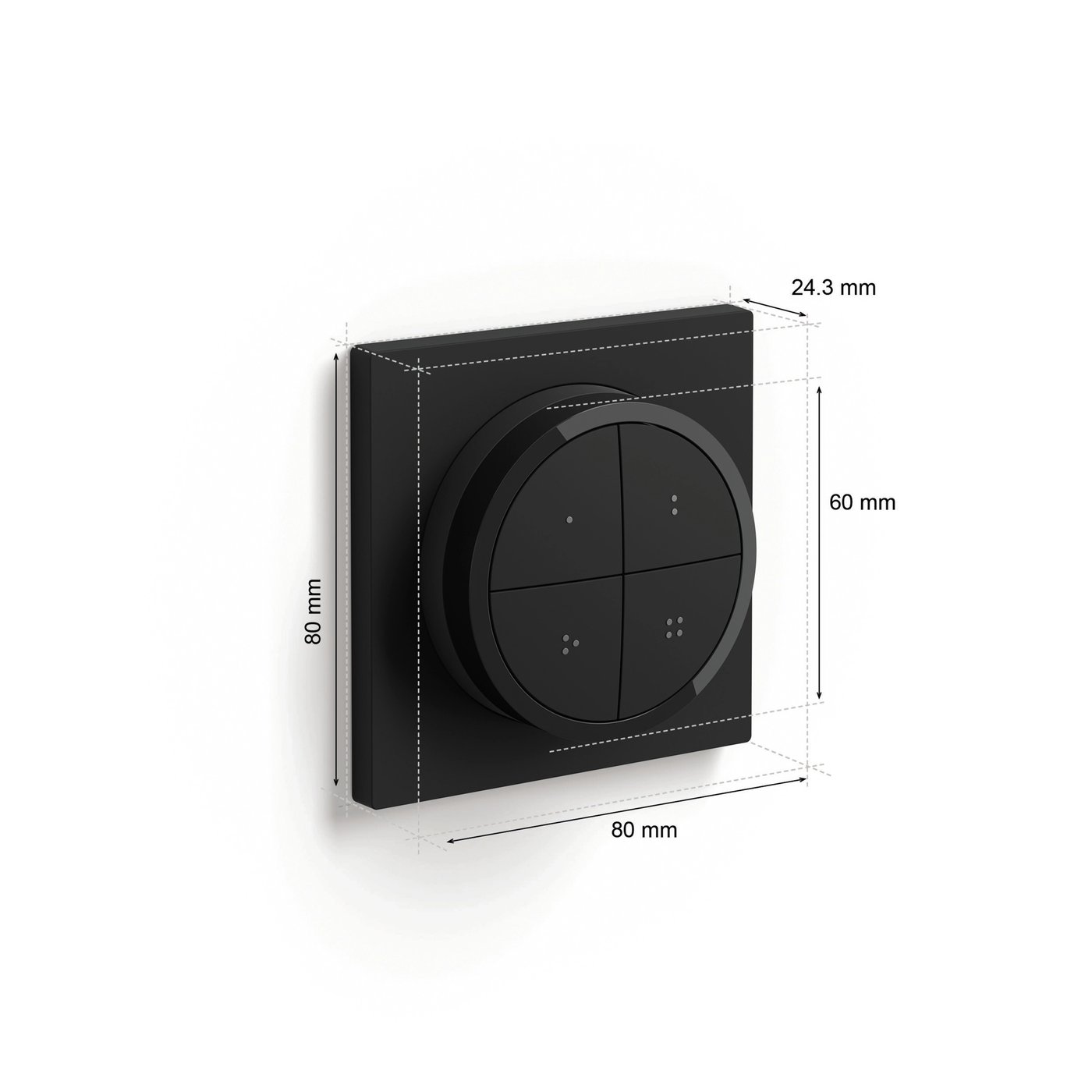 Philips Hue Tap Dial Switch Fjärrkontroll Svart