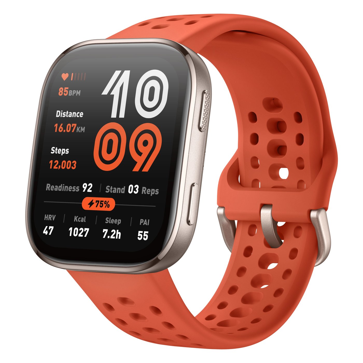 Amazfit Smartklokke med 1,97-toms AMOLED-skjerm og GPS Red