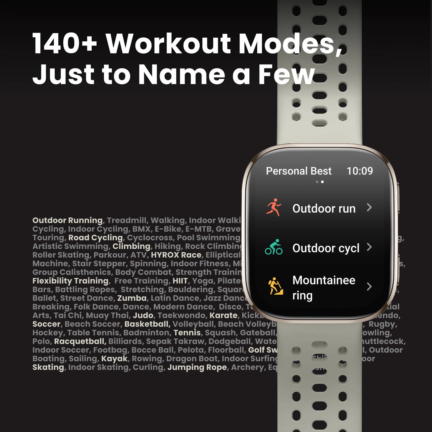 Amazfit Smartklokke med 1,97-toms AMOLED-skjerm og GPS Stone