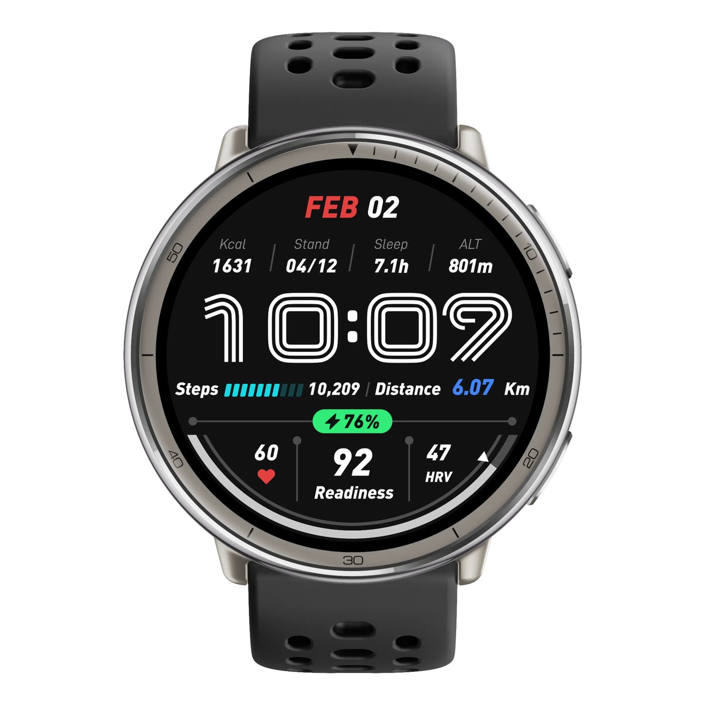 Amazfit Smartklokke med AMOLED-skjerm, GPS og NFC