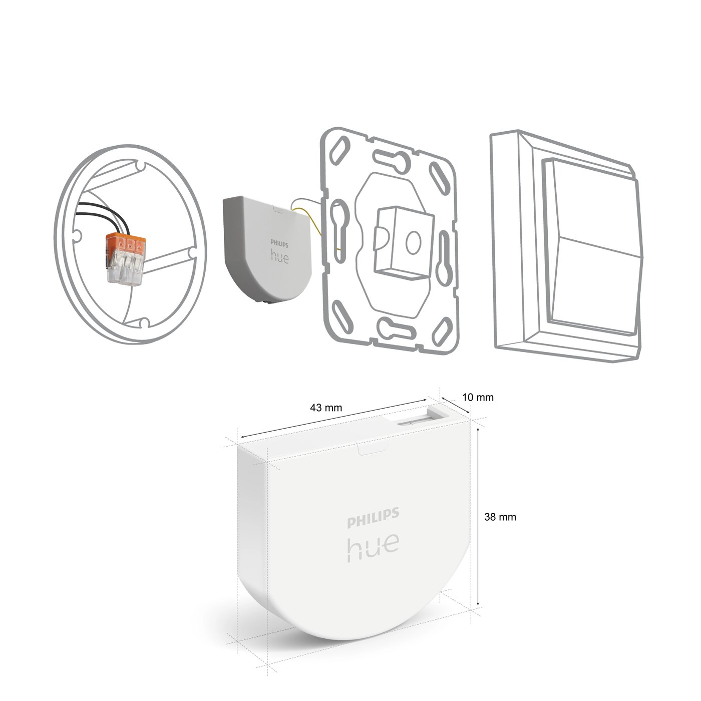 Philips Hue Väggbrytarmodul 2-pack