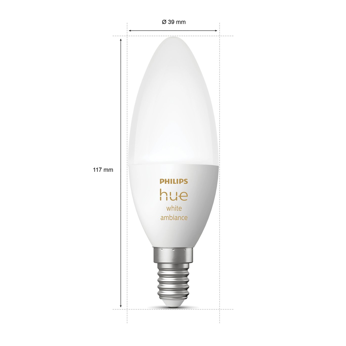 Philips Hue Ambiance Smart LED-lampa E14 470 lm 1-pack