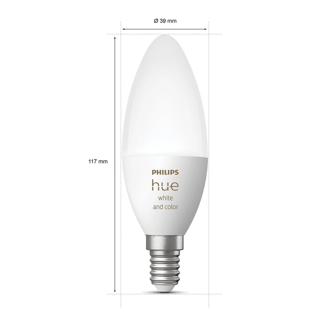 Philips Hue Color Ambiance Smart LED-lampa E14 470 lm 2-pack