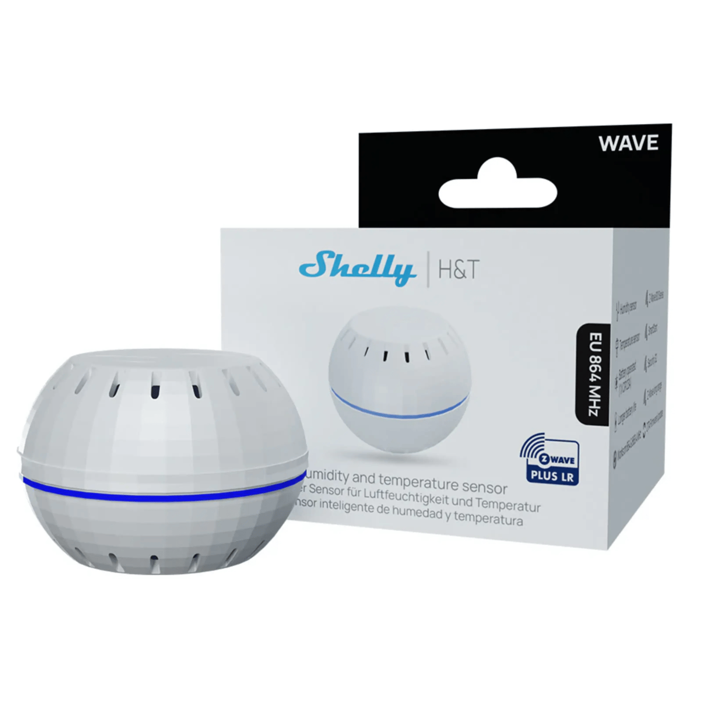 Shelly Wave H&T LR fukts- och temperatursensor