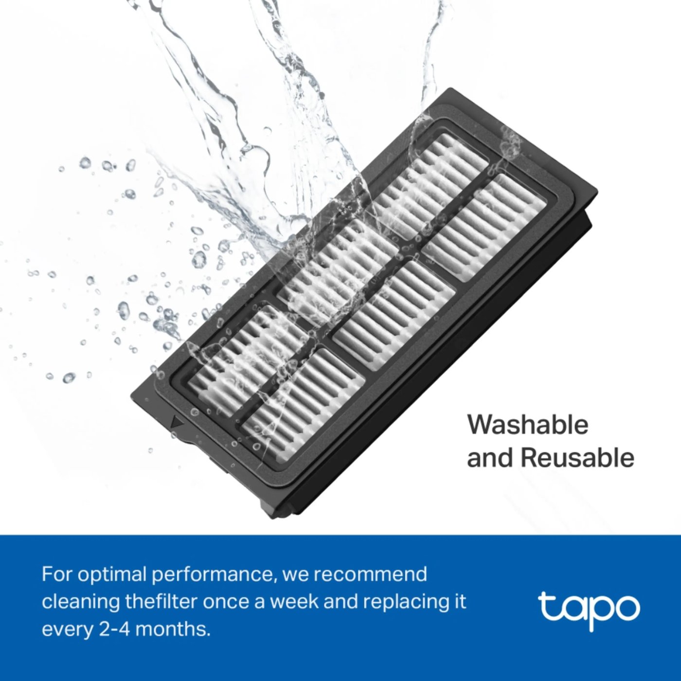 TP-Link Tapo RVA520 HEPA-filter för robotdammsugare 4-pack