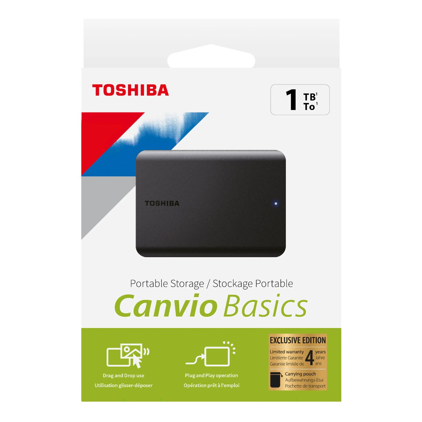 Toshiba Canvio Basics Exclusive Edition ekstern harddisk 1TB