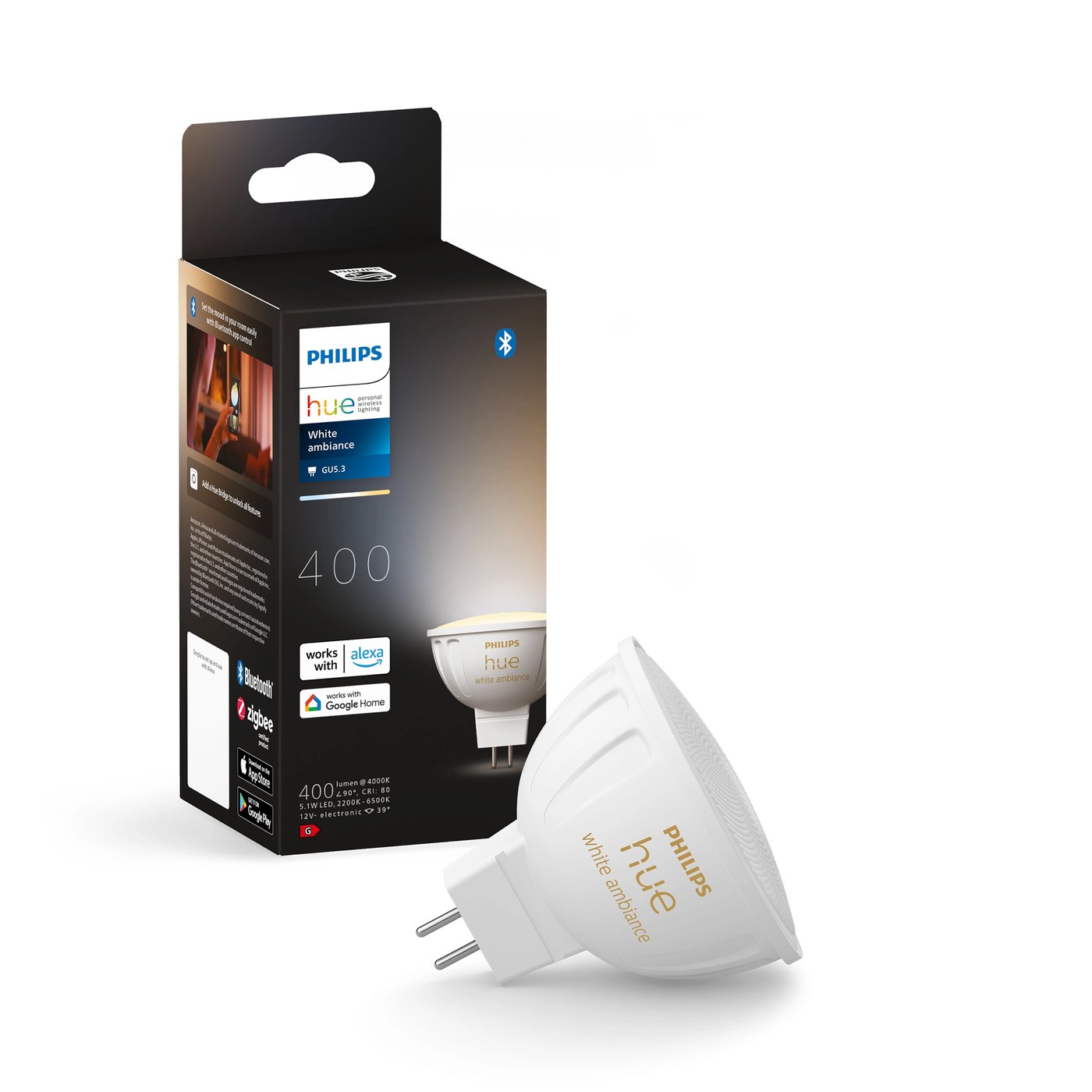 Philips Hue White Ambiance MR16 400 lm