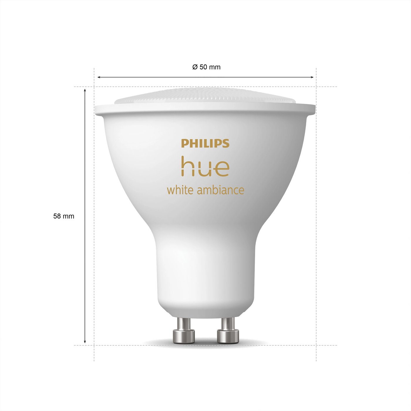 Philips Hue Ambiance Smart LED-lampa GU10 350 lm 1-pack