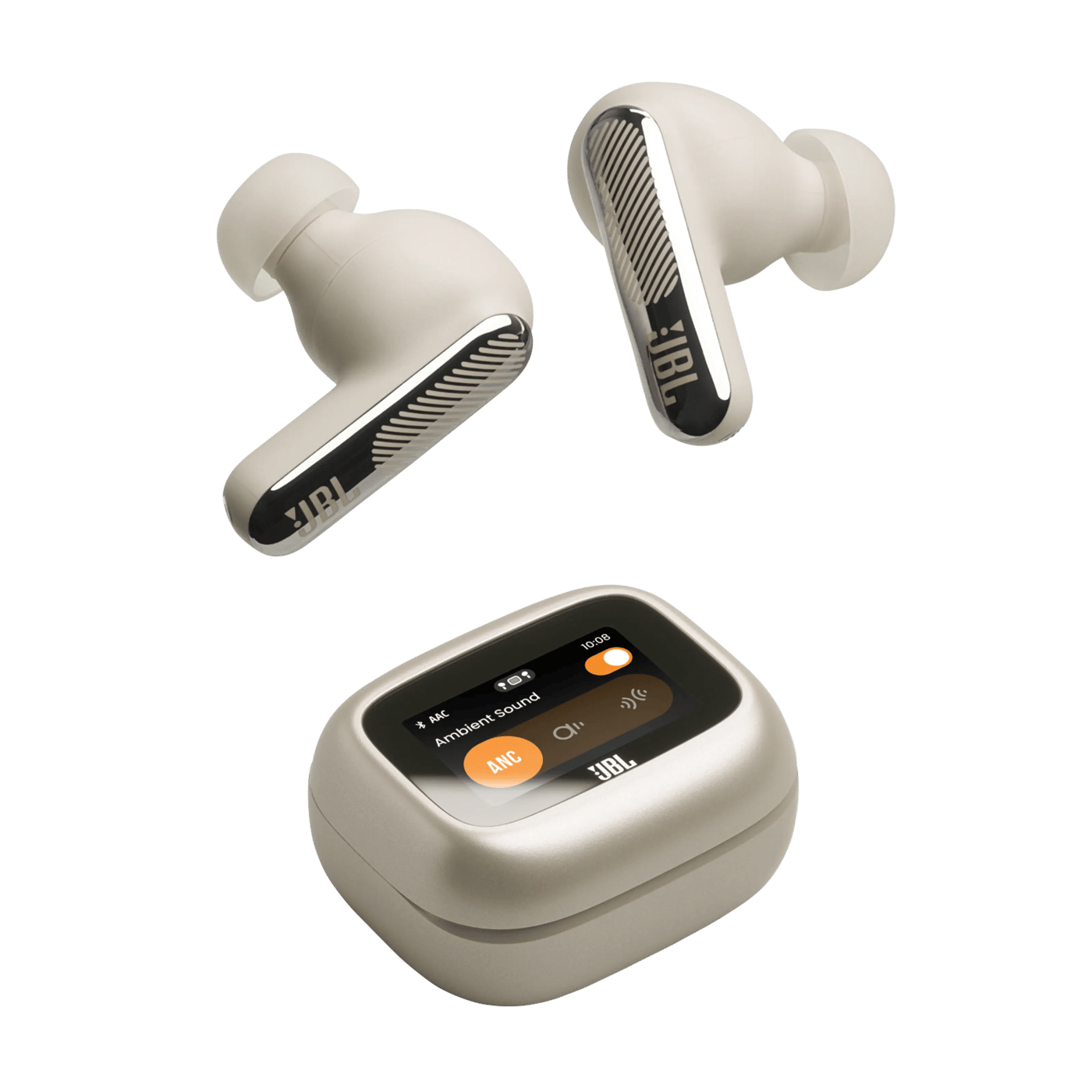 JBL Live Beam 4 trådløse in-ear-hodetelefoner Champagne