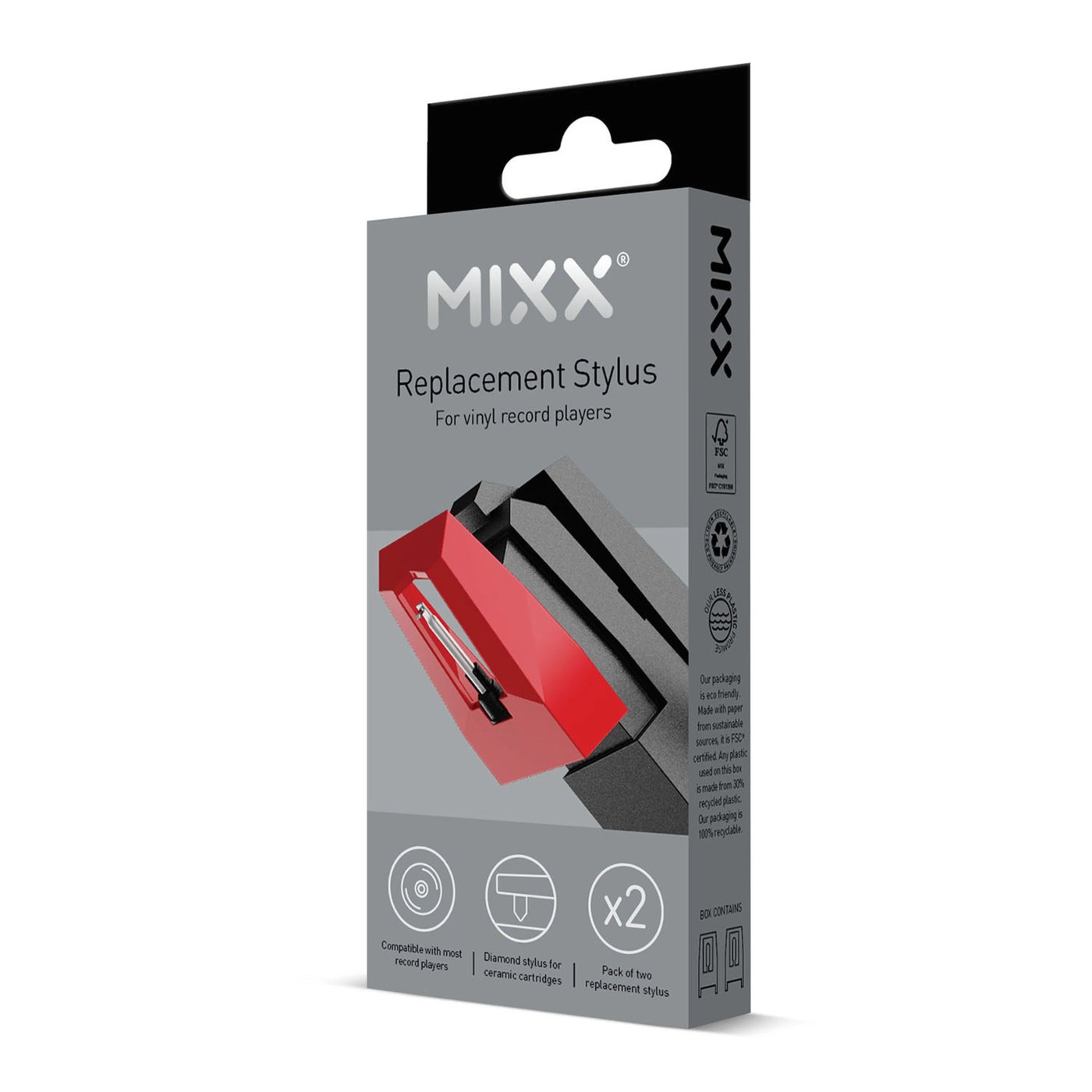 MIXX Reservnål till vinylskivspelare 2-pack
