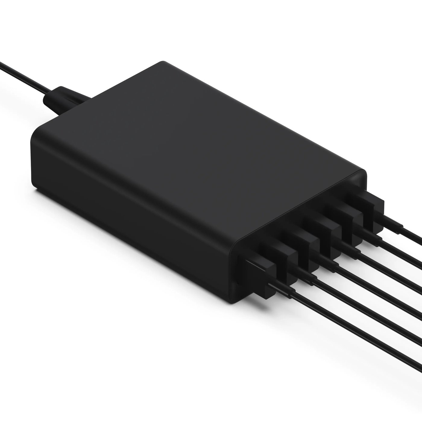 Linocell USB-laddstation 6 portar Svart