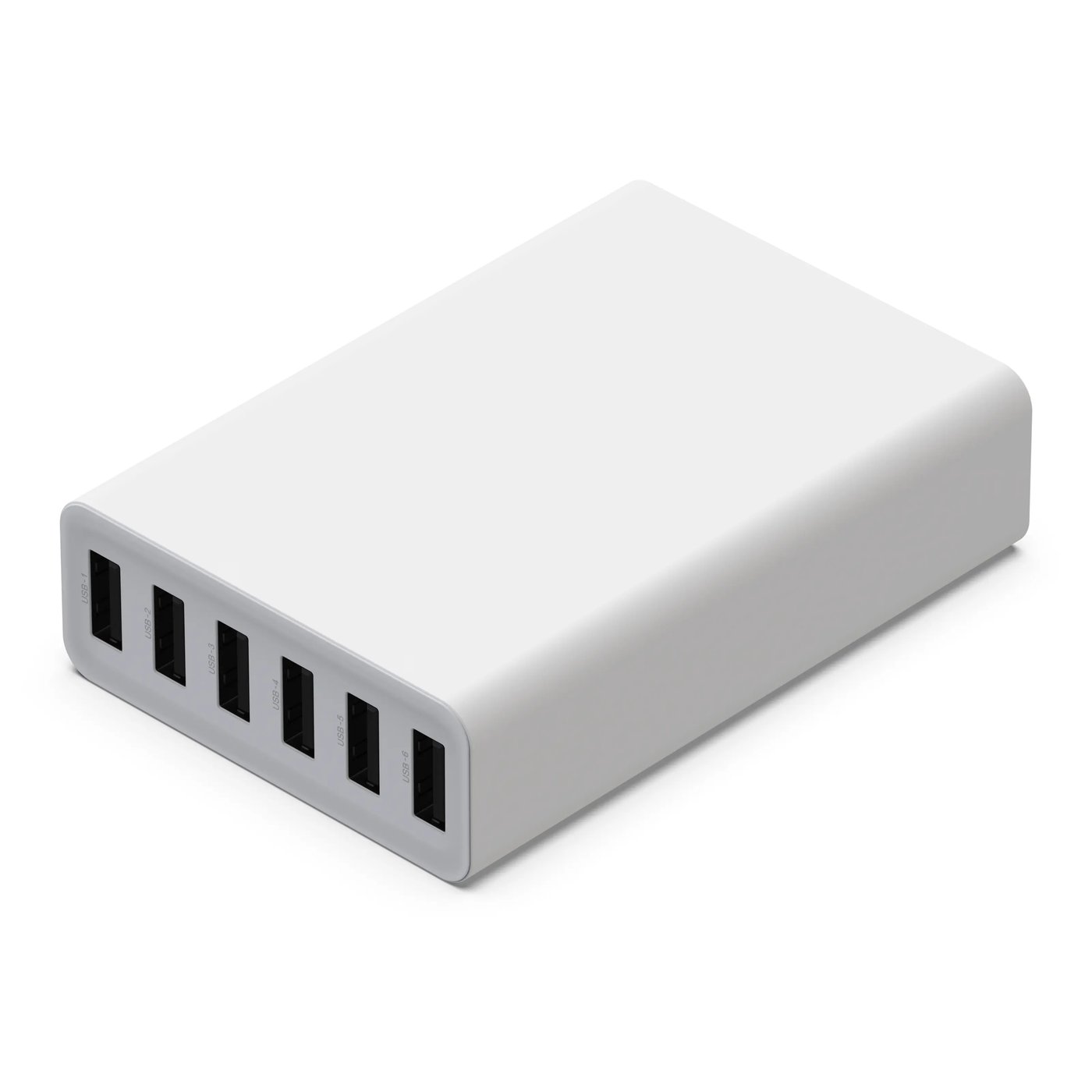 Linocell USB-laddstation 6 portar Vit