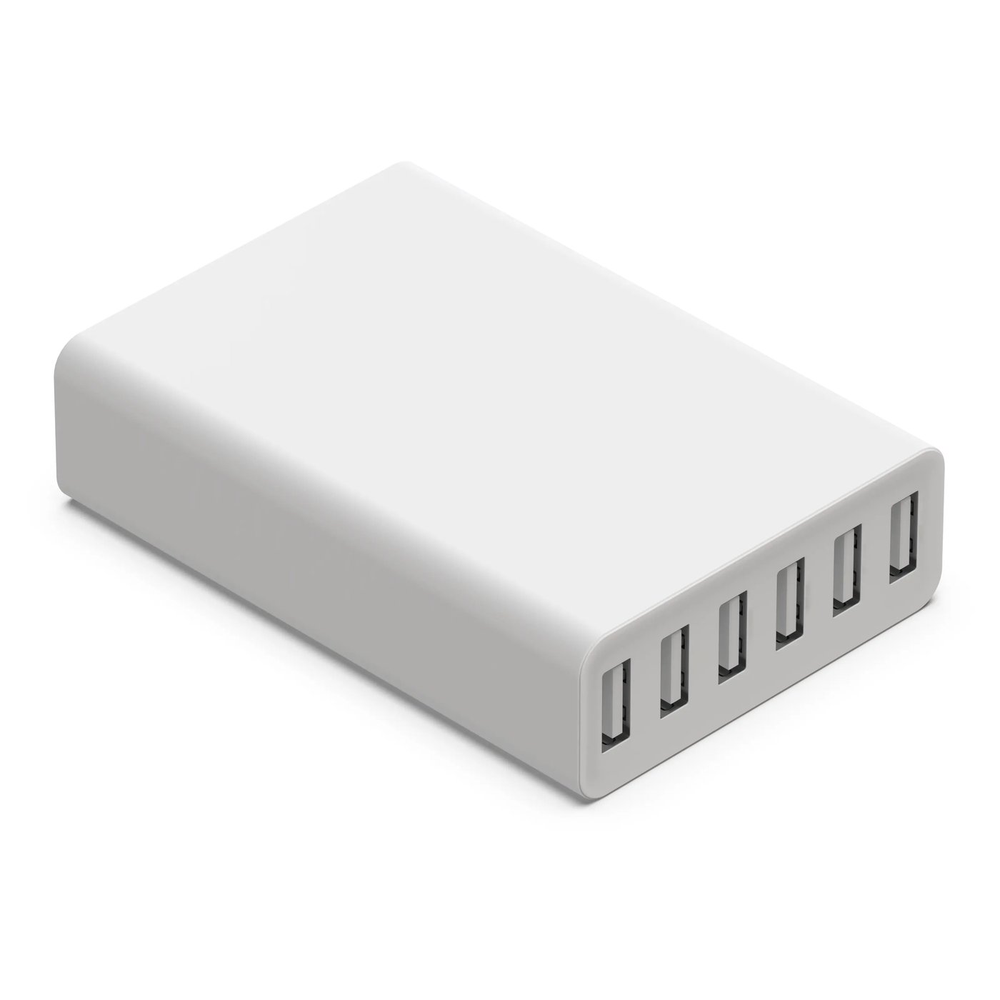 Linocell USB-laddstation 6 portar Vit