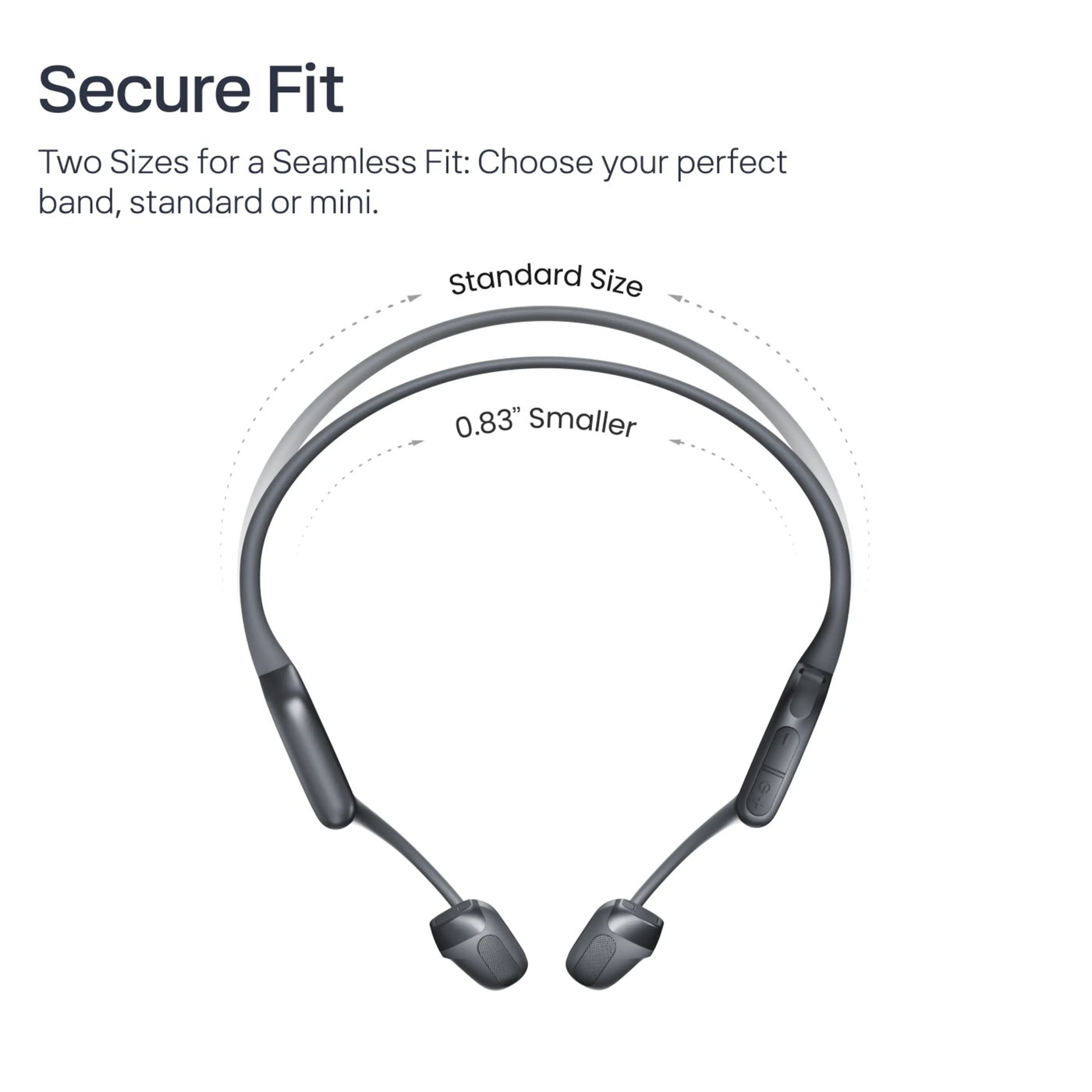 Shokz OpenRun Pro 2 Mini Trådløse hodetelefoner Svart