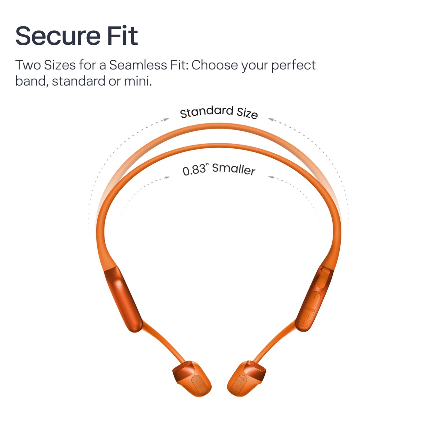 Shokz OpenRun Pro 2 Mini Trådløse hodetelefoner Oransje