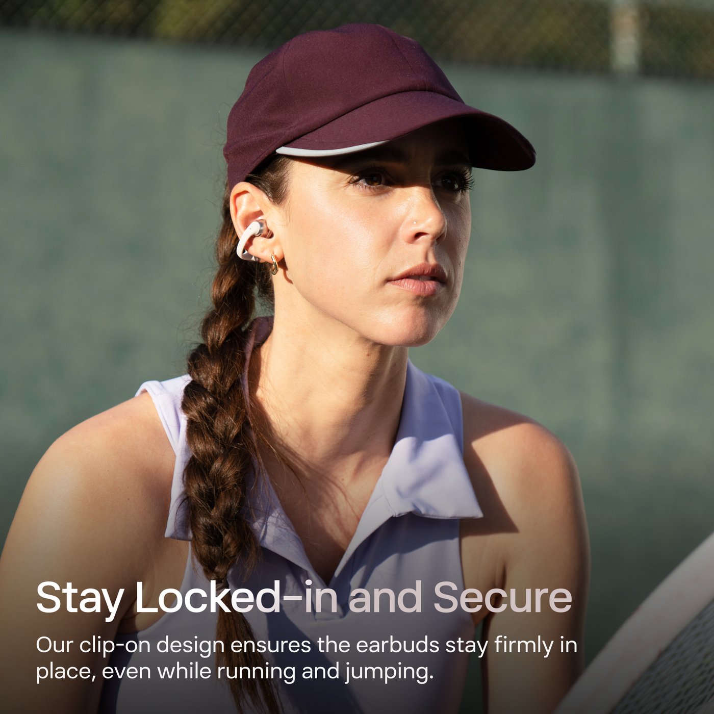 Shokz OpenDots One – trådløse åpne clip-on-hodetelefoner Grå