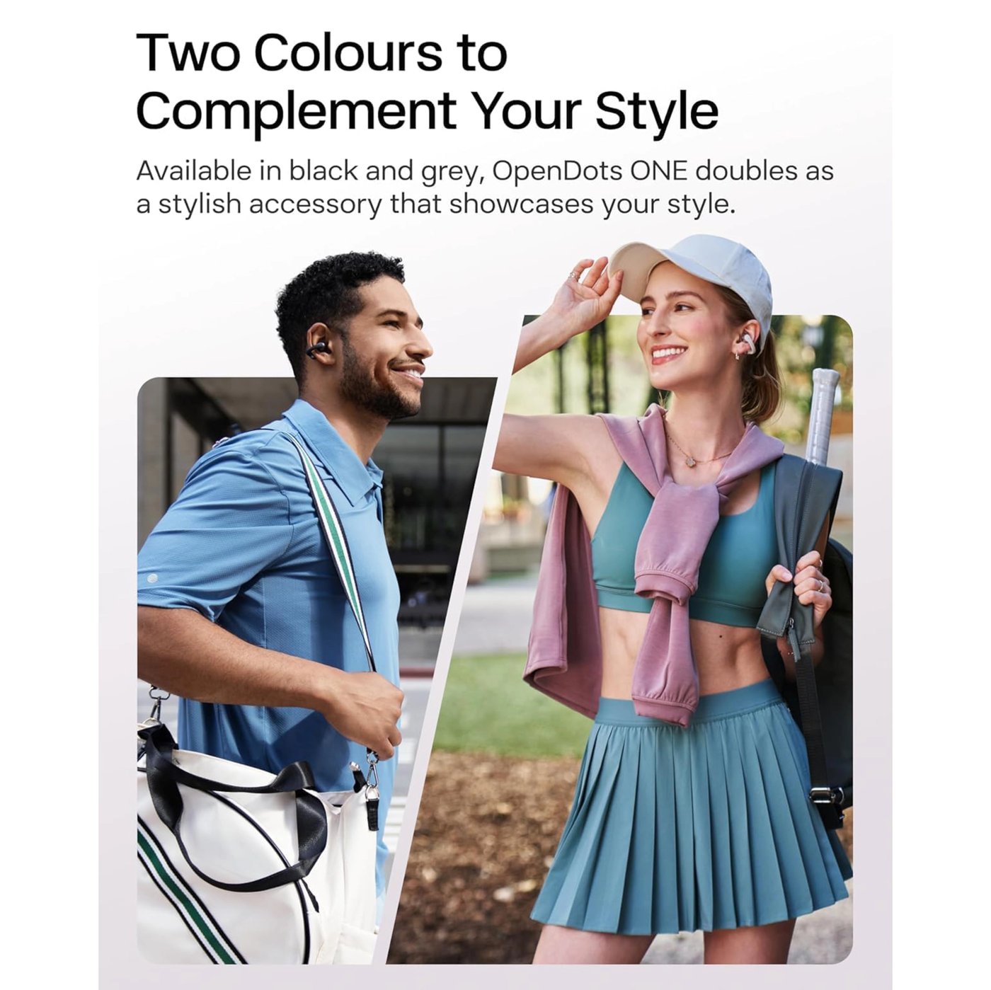 Shokz OpenDots One – trådløse åpne clip-on-hodetelefoner Svart