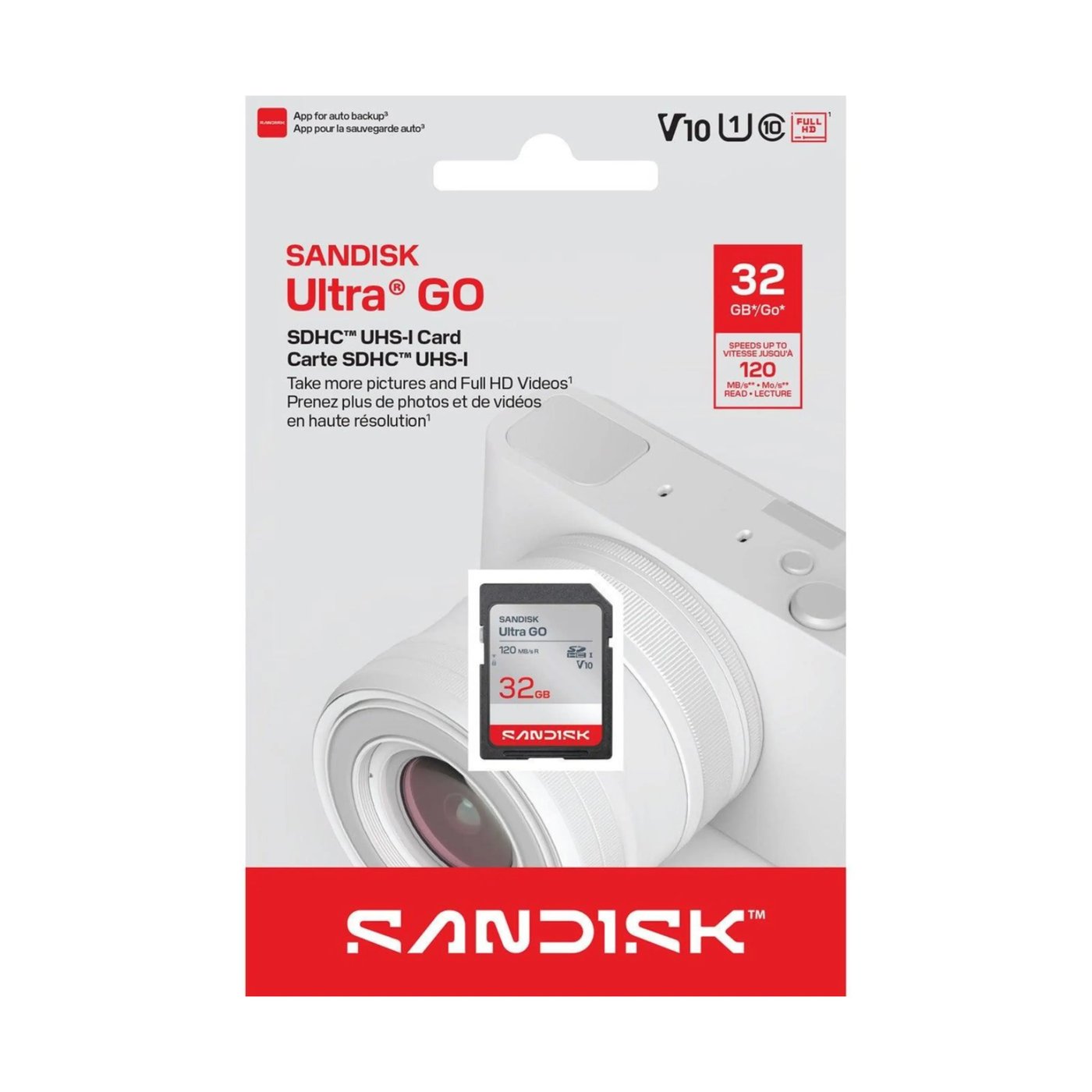 Sandisk Ultra Go SDHC-minnekort 32 GB