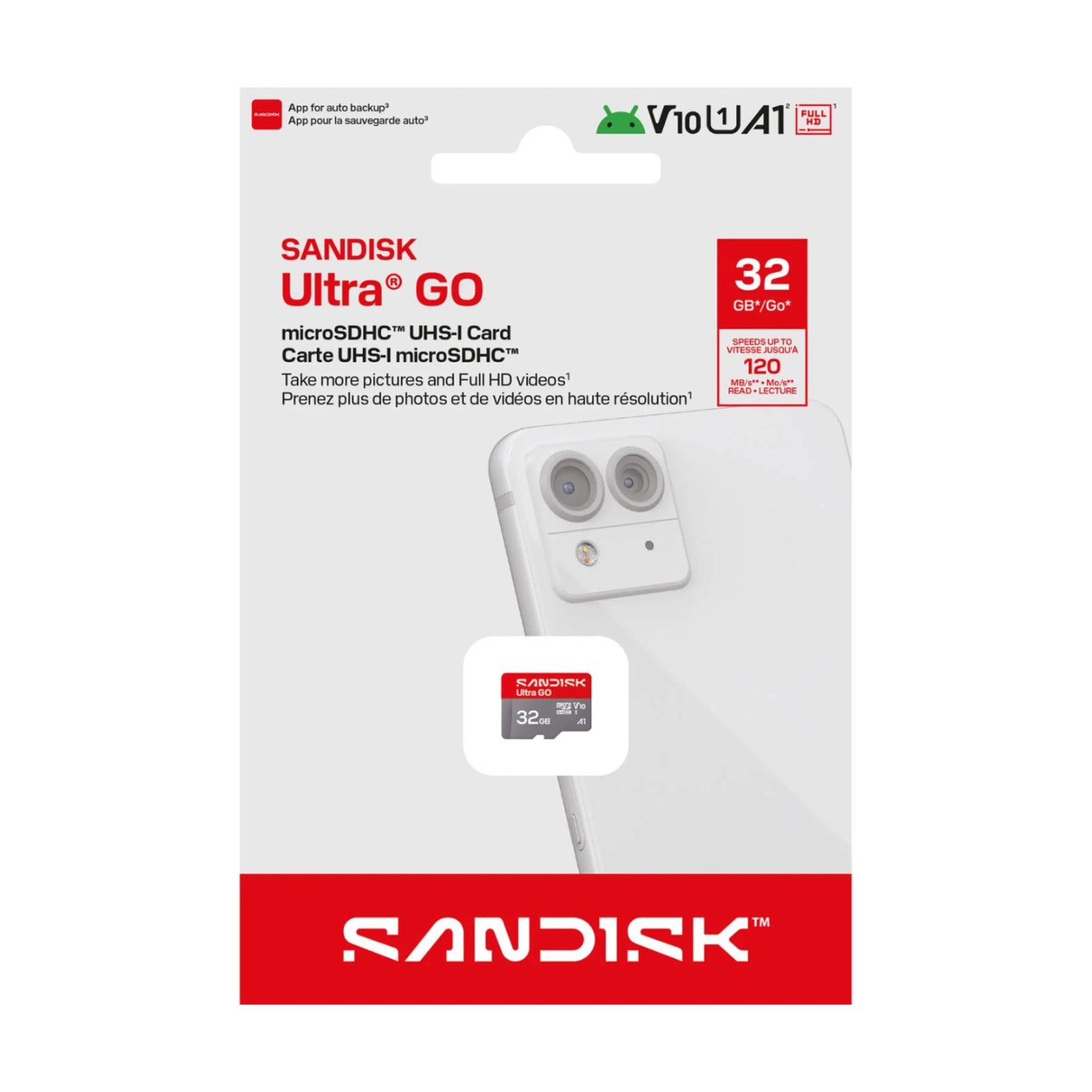 Sandisk microSD Ultra Go minneskort 32 GB