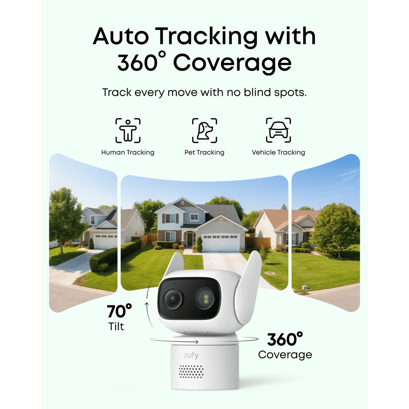 Eufy C31 Kablet overvåkningskamera med 360° panorering