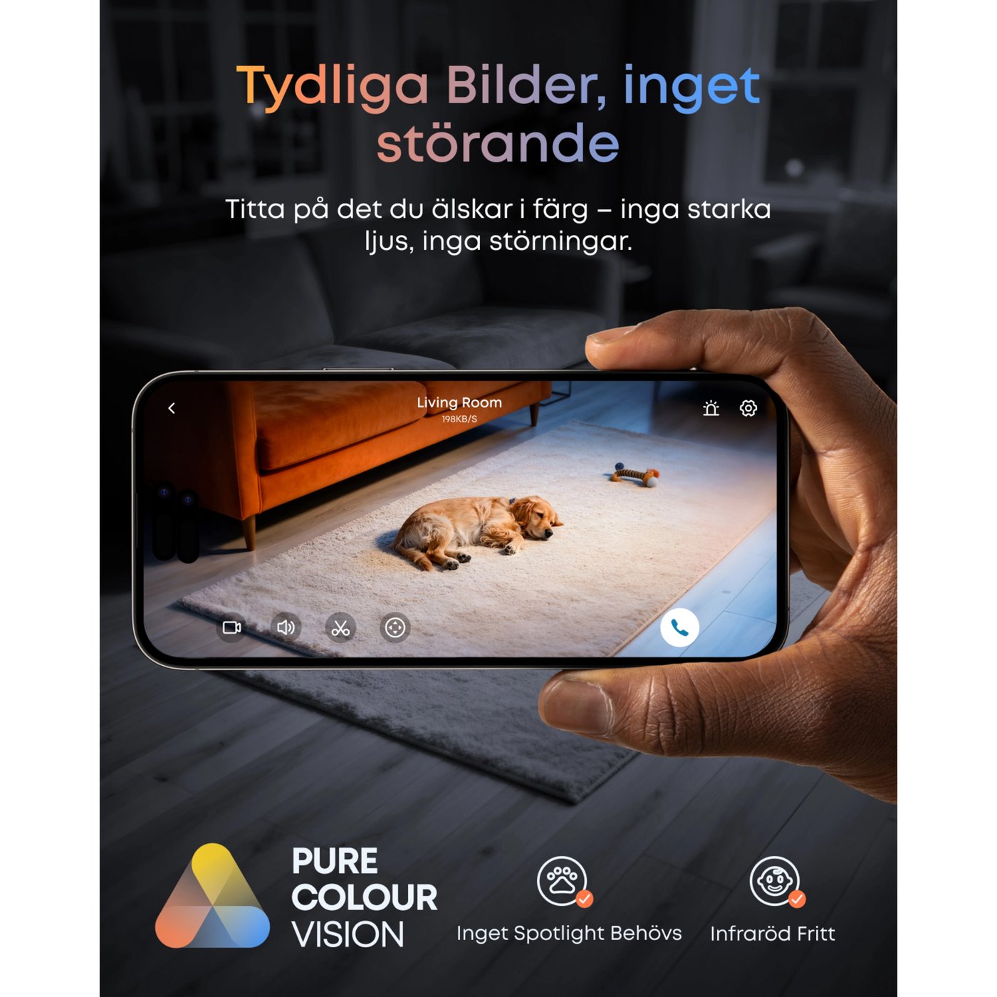 Eufy C31 Trådad övervakningskamera med 360° panorering