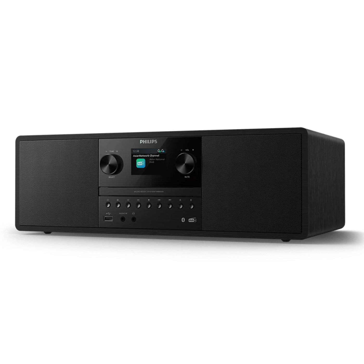 Philips Kompakt mikrosystem TAM6500 med CD, DAB+ og Bluetooth