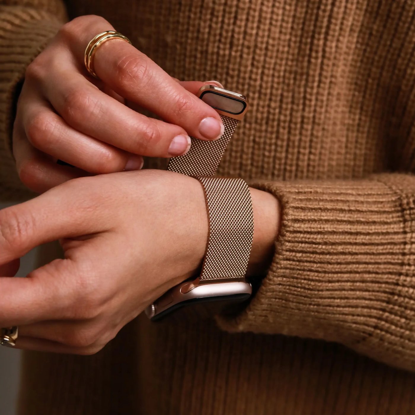 Vonmählen Milanese Loop 2 til Apple Watch Roségold
