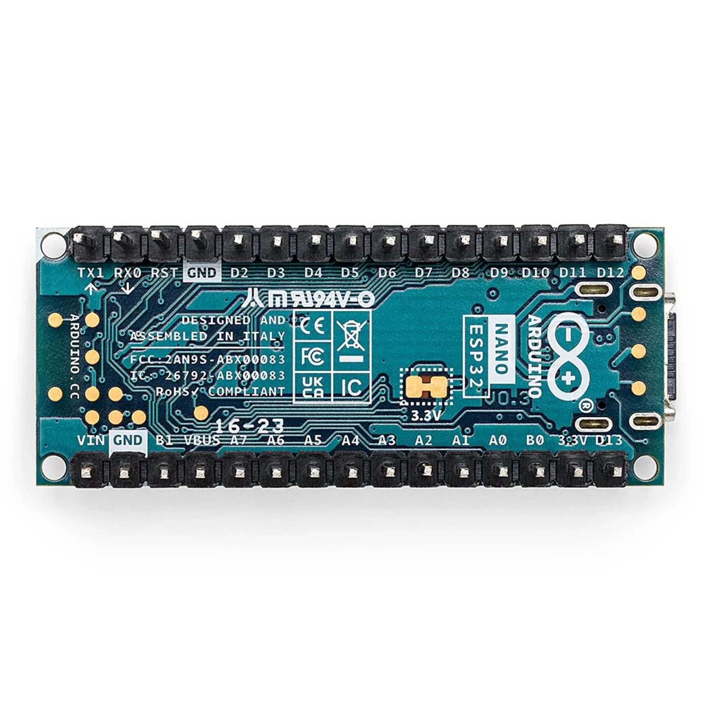 Arduino Nano ESP32 utviklingskort med wifi og Bluetooth