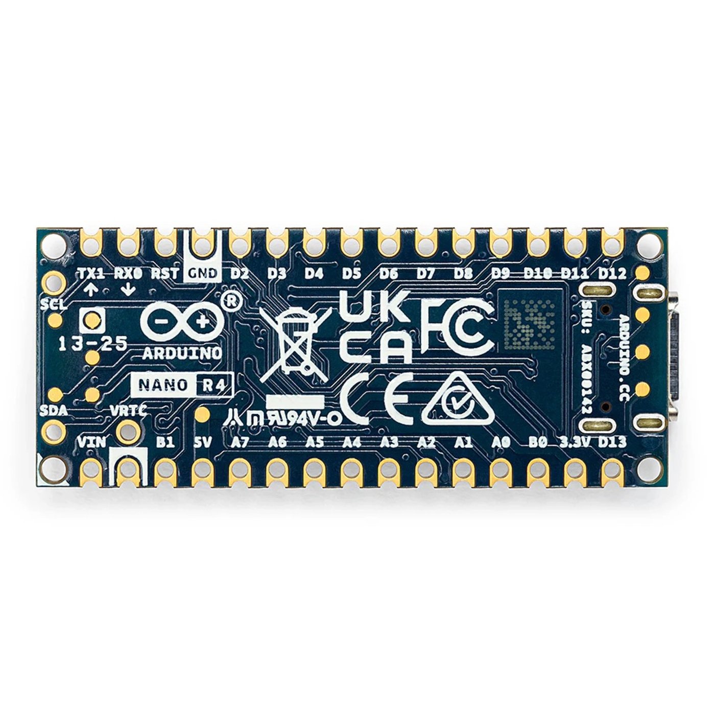 Arduino Nano R4 utvecklingskort Utan stiftlister